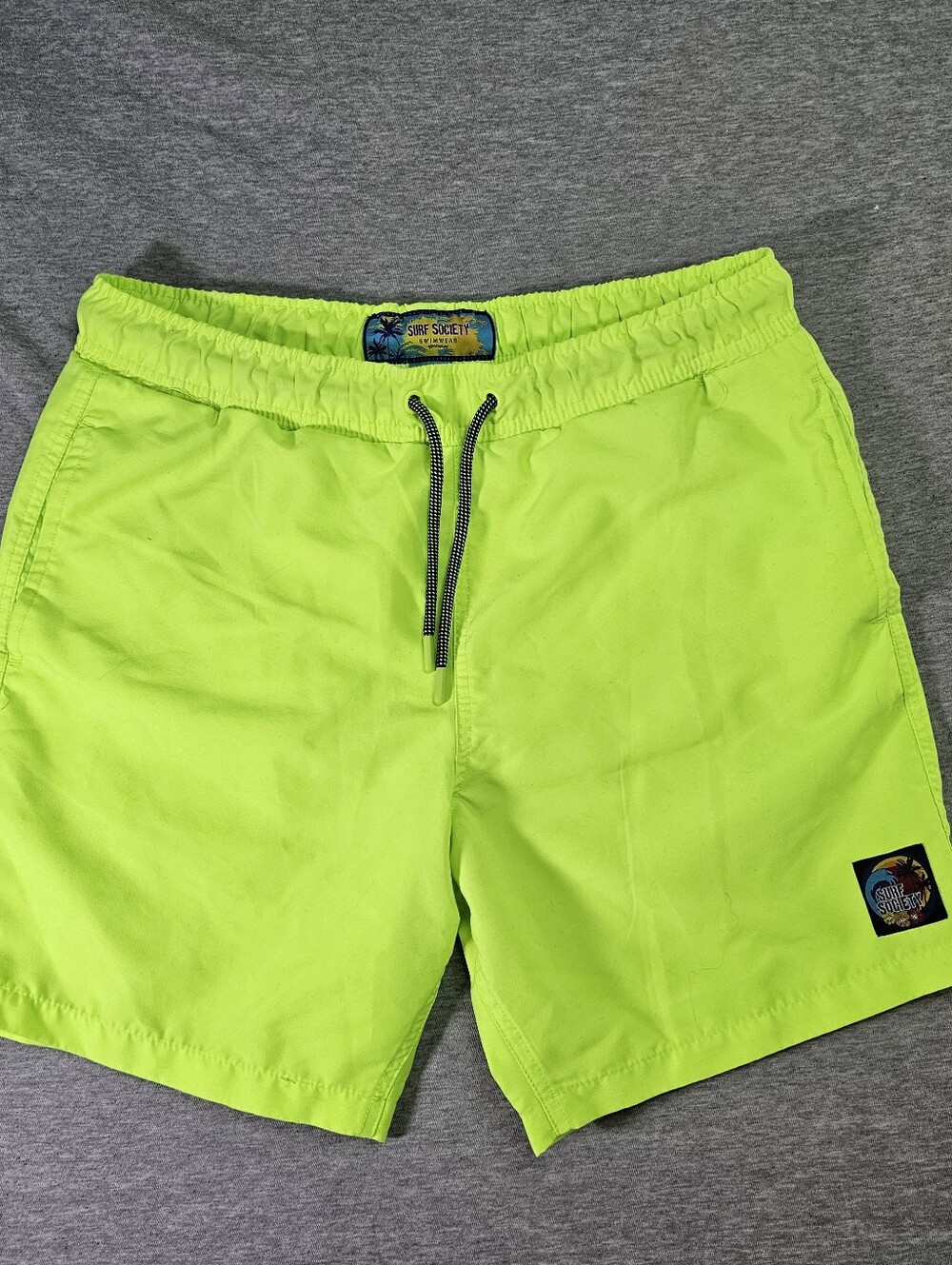 Society Men’s Neon Lime Swim Shorts